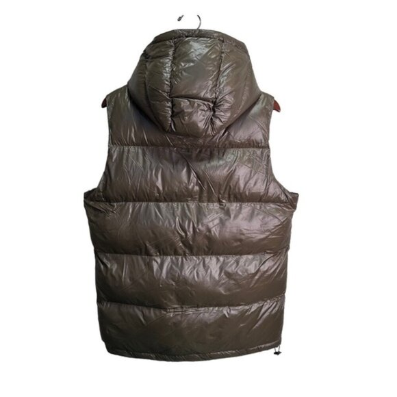 Toboggan Green Hooded Puffer Vest Sz Medium Winter Fall Outdoor Unisex Cabincore - Picture 2 of 16